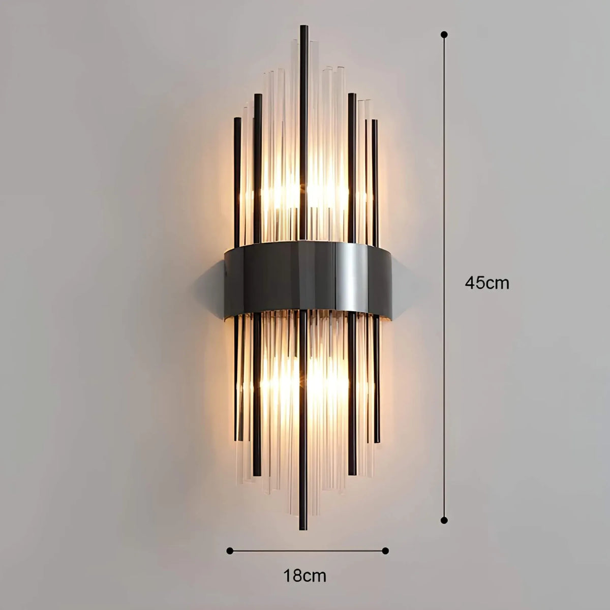 Crystal Drop Wall Light 45cm