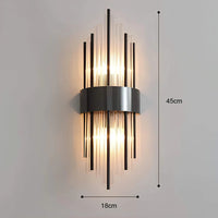 Crystal Drop Wall Light 45cm
