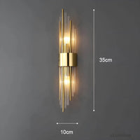 Crystal Drop Wall Light 45cm