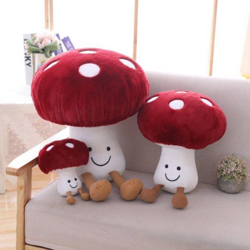 Mushroom Plush Floor Cushion