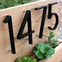Black Metal House Numbers 10cm