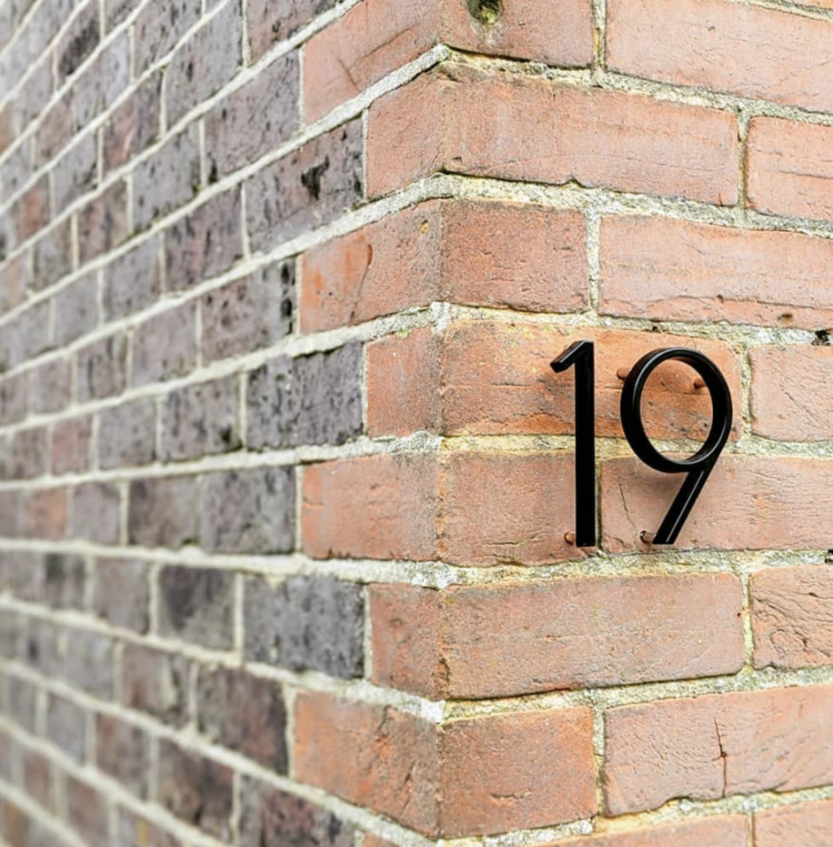 Black Metal House Numbers 10cm