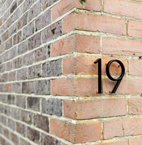 Black Metal House Numbers 10cm