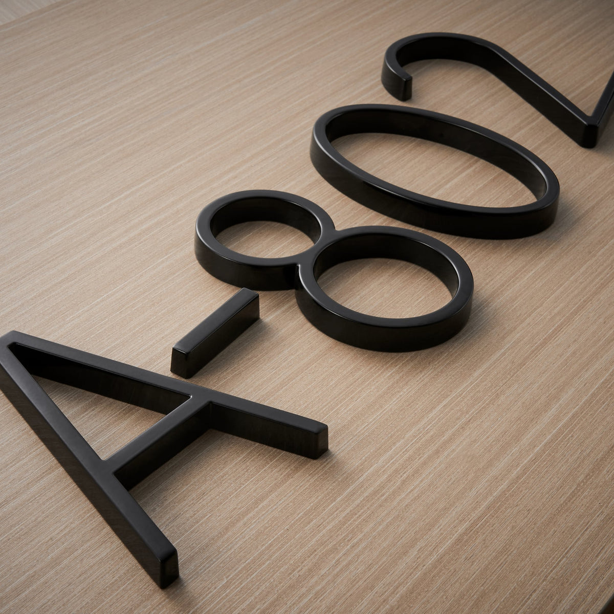 Black Metal House Numbers 10cm