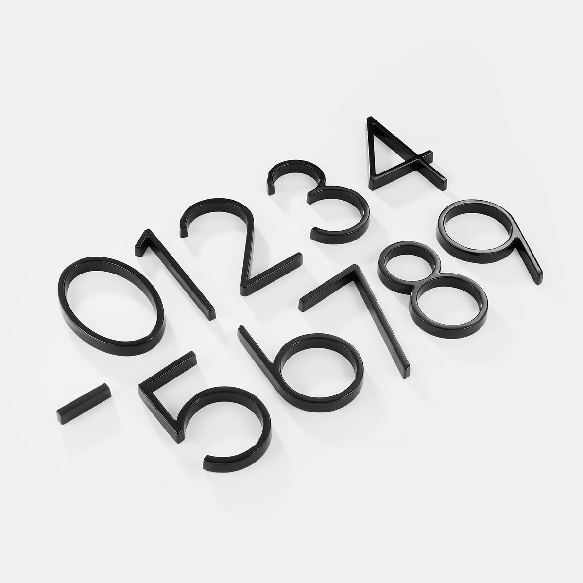 Black Metal House Numbers 10cm