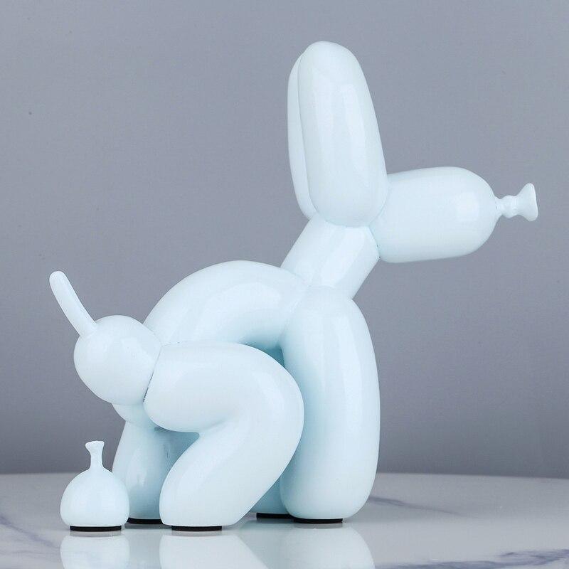 Seated Dog Resin Statue 22cm