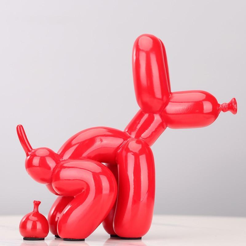 Seated Dog Resin Statue 22cm