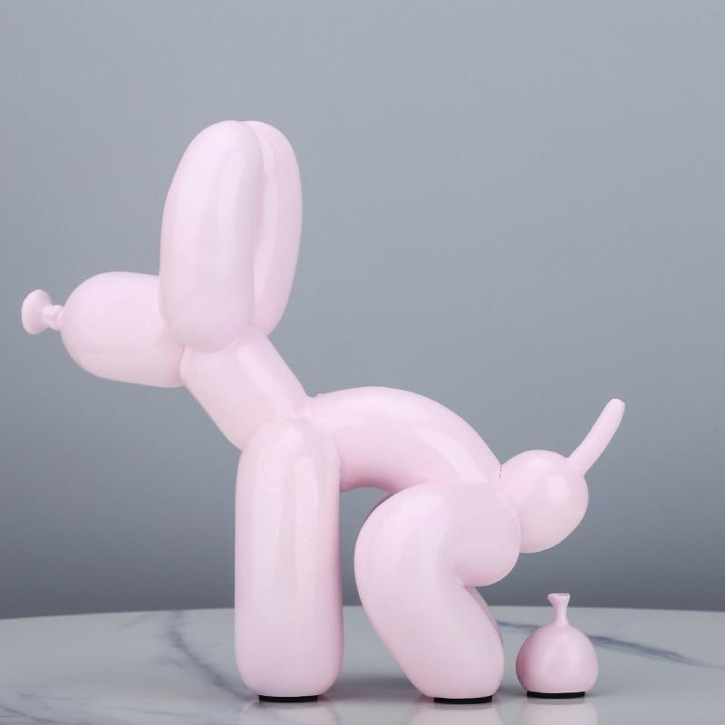 Seated Dog Resin Statue 22cm
