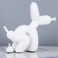 Seated Dog Resin Statue 22cm