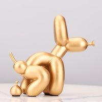 Seated Dog Resin Statue 22cm