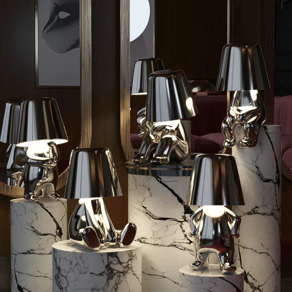 Figure Pose Cordless Table Lamp