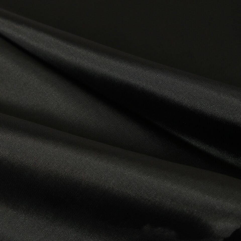 Black Water-Repellent Shower Curtain