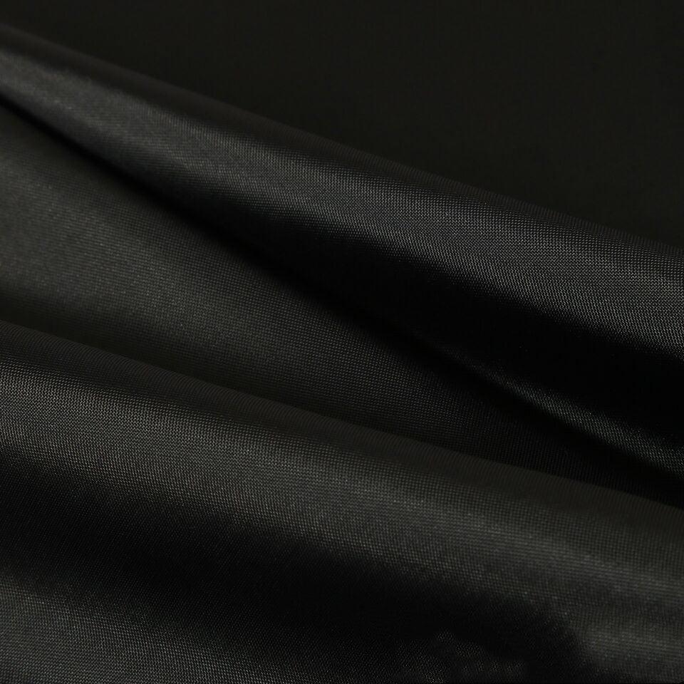 Black Water-Repellent Shower Curtain