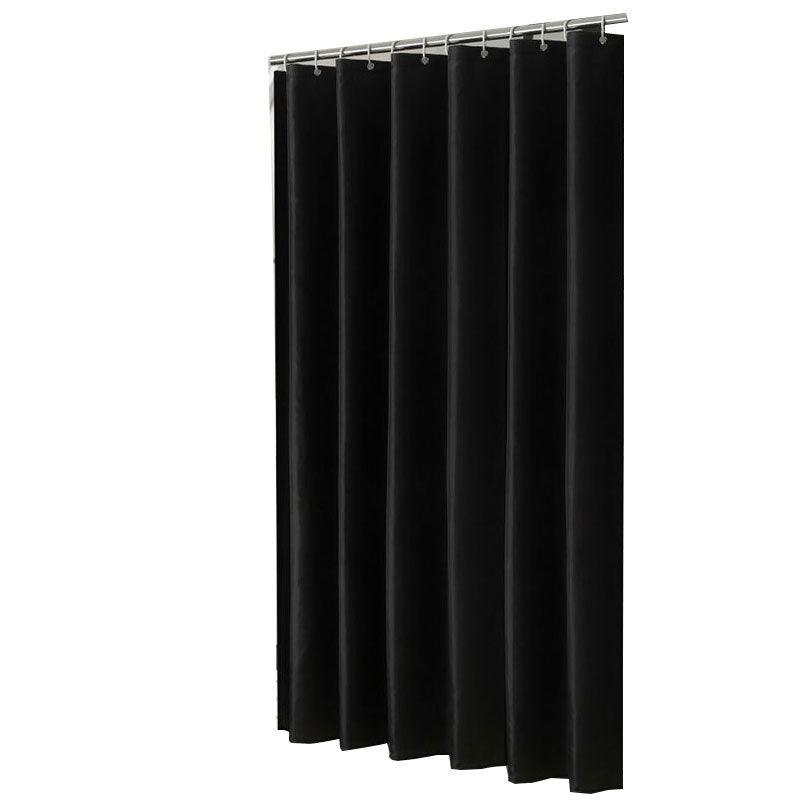 Black Water-Repellent Shower Curtain