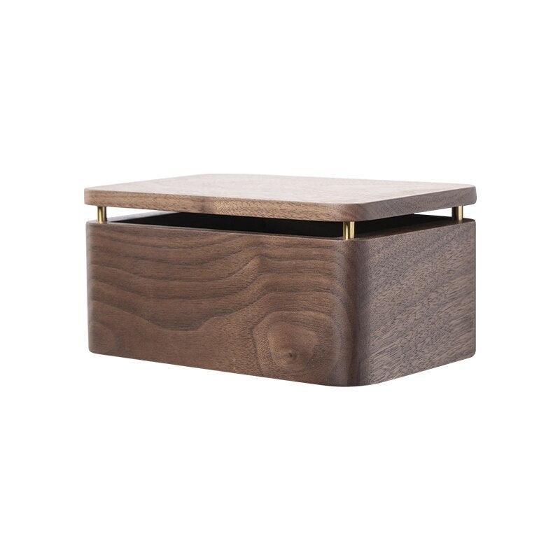 Timber and Brass Toilet Roll Holder