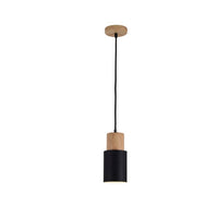 Nordic wood base pendant lamp