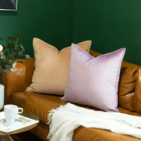 Flanged Velvet Cushion Cover 45cm or 50cm