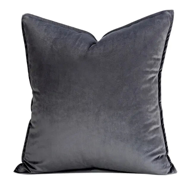 Flanged Velvet Cushion Cover 45cm or 50cm
