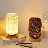 Wicker Shade Table Lamp
