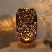 Wicker Shade Table Lamp