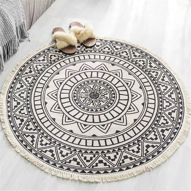 Mandala Round Rug 92cm