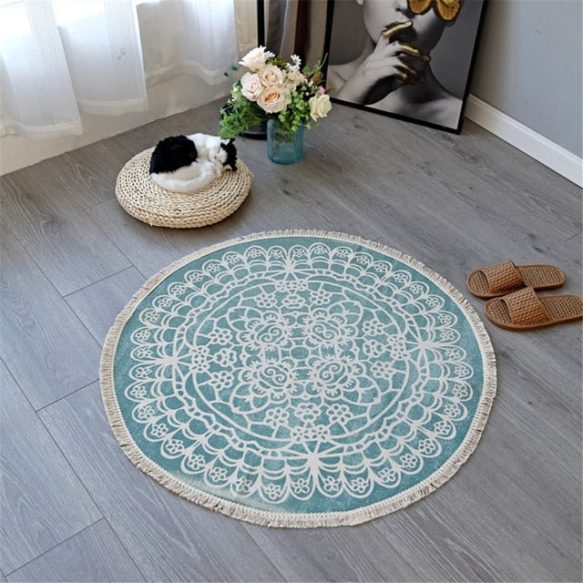 Mandala Round Rug 92cm