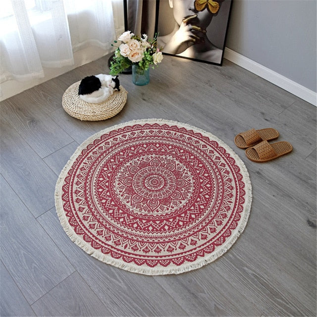 Mandala Round Rug 92cm