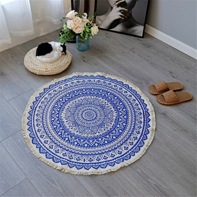 Mandala Round Rug 92cm
