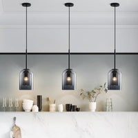 Coloured Glass Pendant Light 15cm