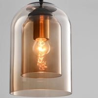 Coloured Glass Pendant Light 15cm