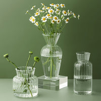 Petal Textured Glass Vases