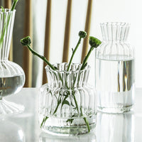 Petal Textured Glass Vases