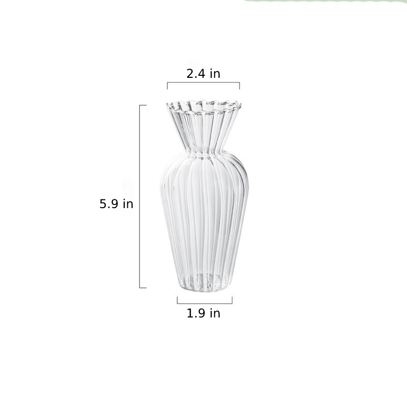 Petal Textured Glass Vases