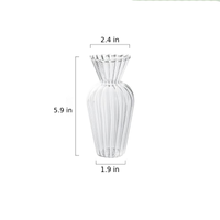 Petal Textured Glass Vases