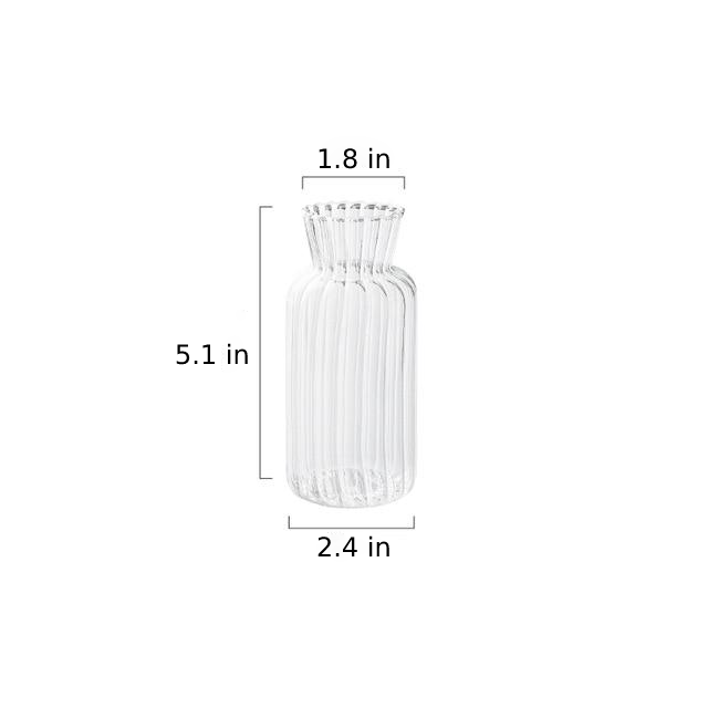 Petal Textured Glass Vases
