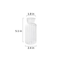Petal Textured Glass Vases