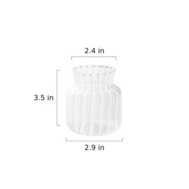 Petal Textured Glass Vases