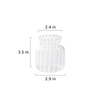 Petal Textured Glass Vases