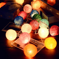 Cotton Ball LED String Lights