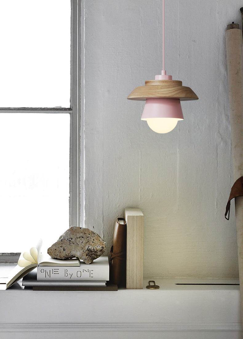Nordic Wood Collar Pendant Light