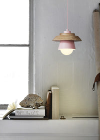 Nordic Wood Collar Pendant Light