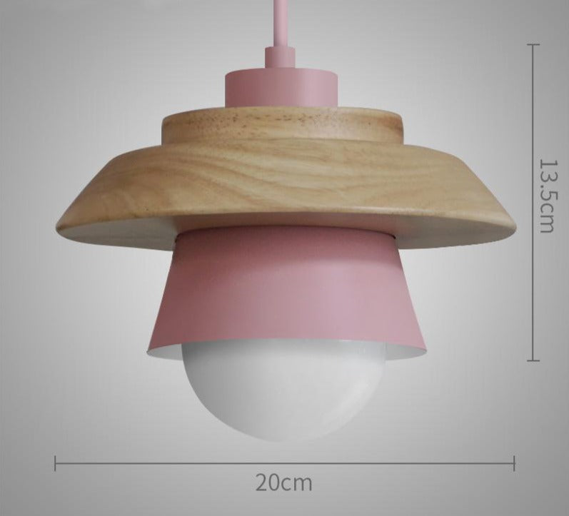 Nordic Wood Collar Pendant Light