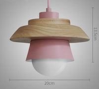 Nordic Wood Collar Pendant Light
