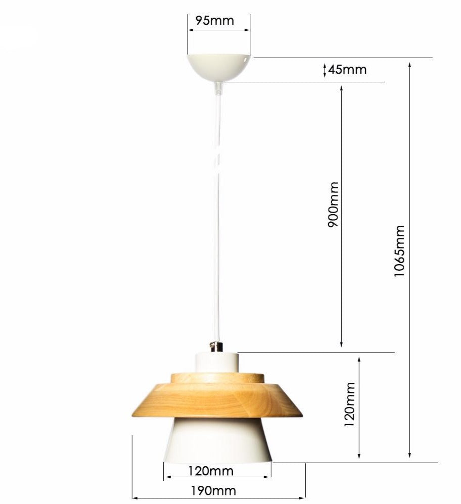 Nordic Wood Collar Pendant Light