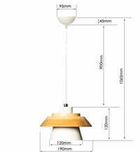 Nordic Wood Collar Pendant Light