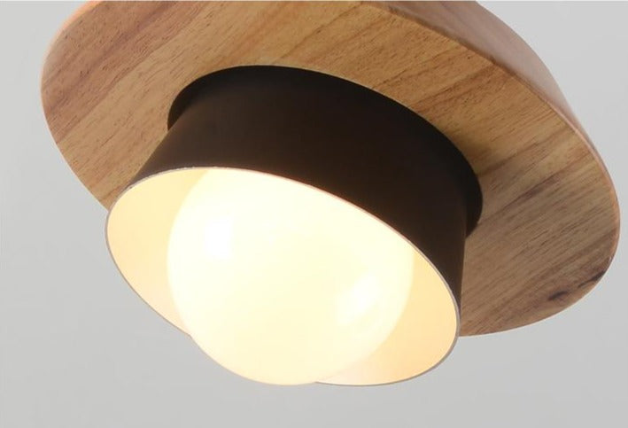 Nordic Wood Collar Pendant Light