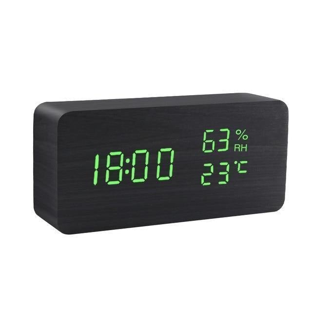 Wooden LED Digital Alarm Clock