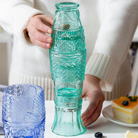 Koi Form Coloured Glass Set