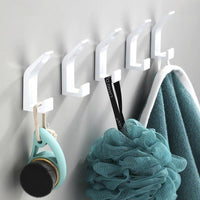 Aluminium Wall Hooks, Set of Five, 7cm