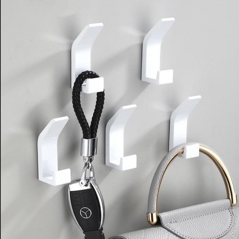 Aluminium Wall Hooks, Set of Five, 7cm